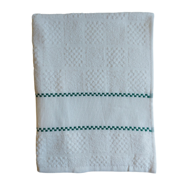 Terry Dishtowels - Green Border